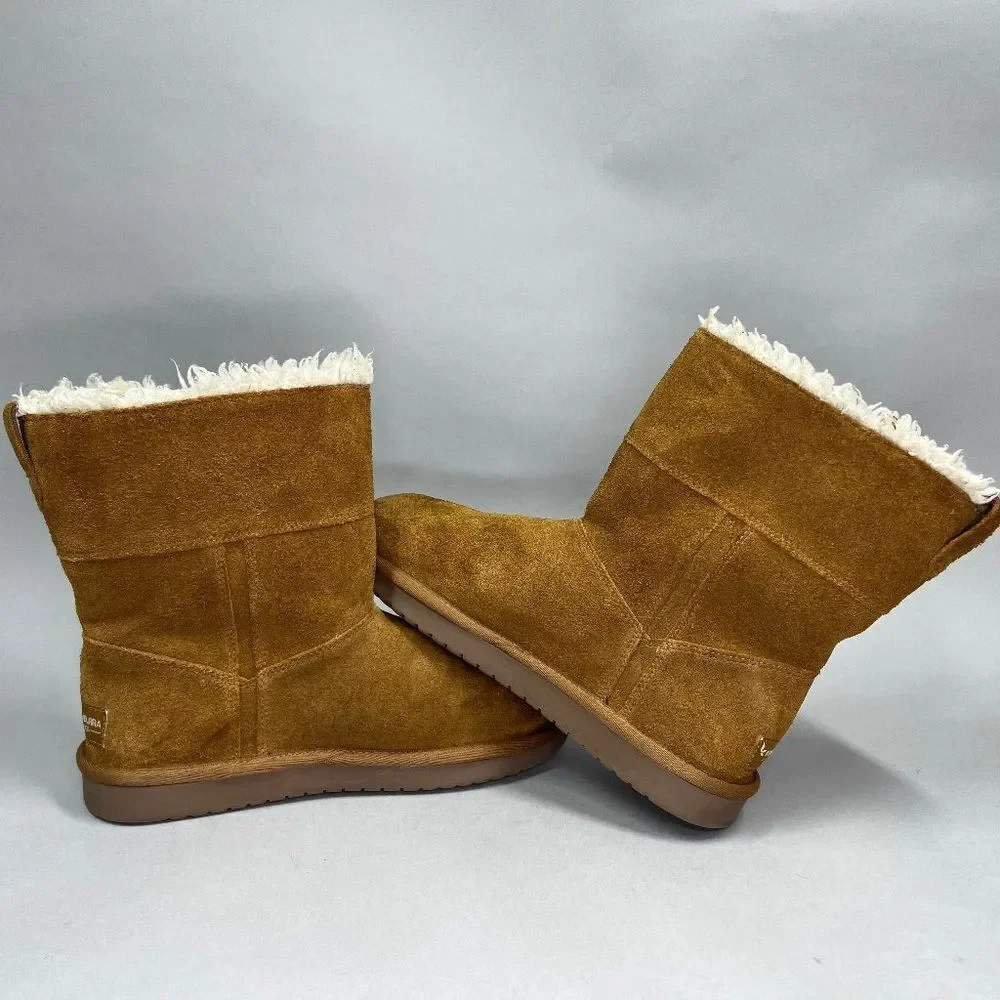 Koolaburra By UGG Girl's‎ Short Chestnut Suede Winter Boots